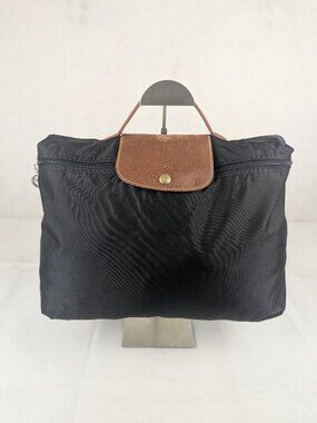 Longchamp Le Pliage Original Nylon Briefcase Bag Black Made in China